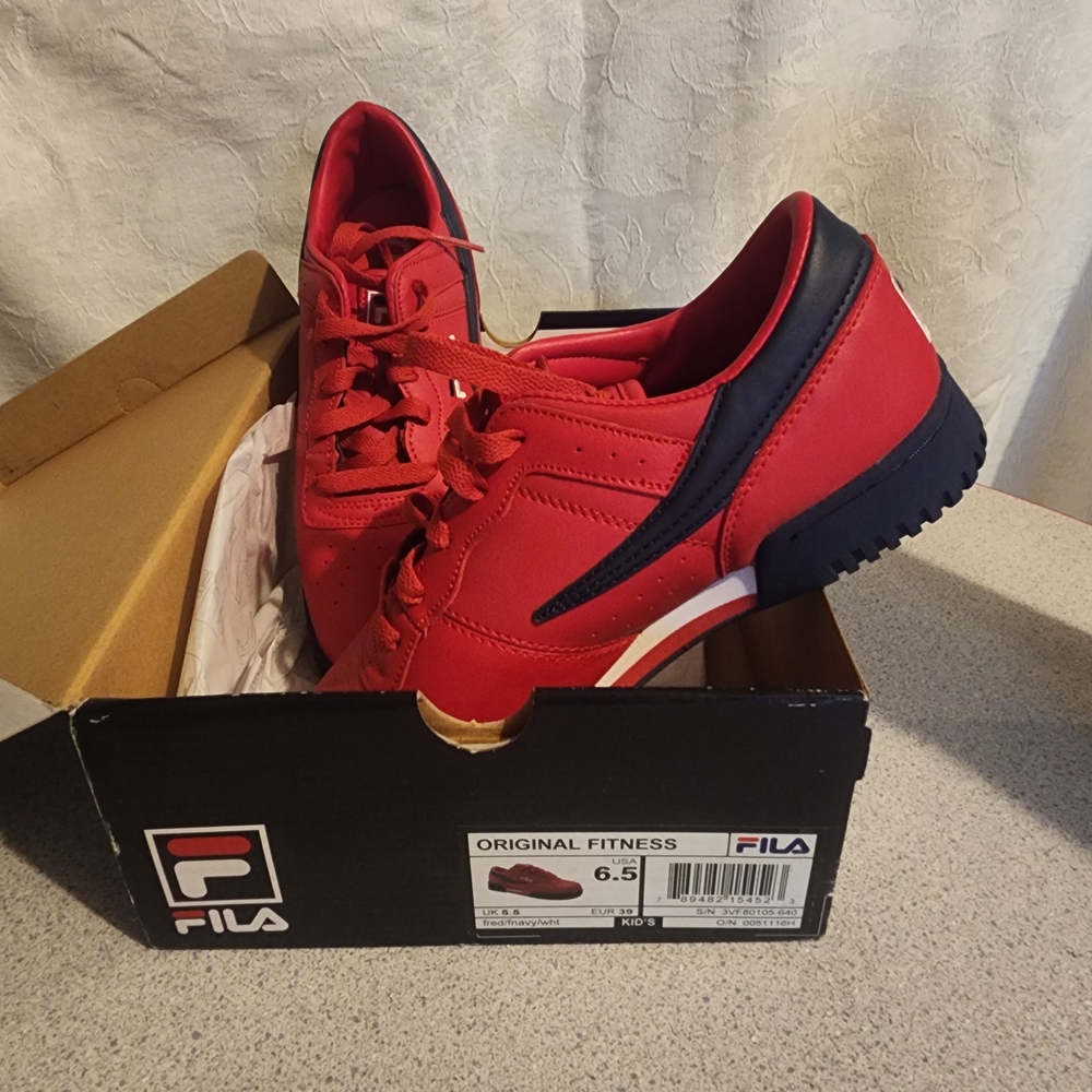 Fila Original Fitness Red and Black Shoes